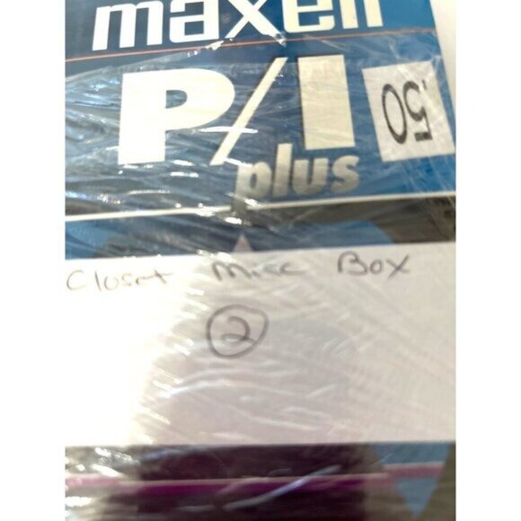 Maxell  VHS P/I Plus T-120 Lapse Recording VHS New Sealed - Picture 3 of 3